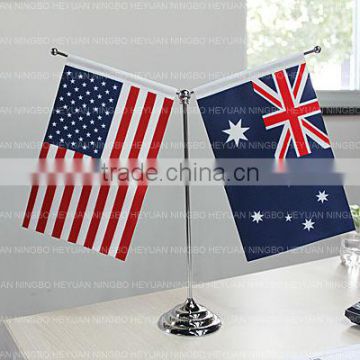 customized printed negotiations desk flag