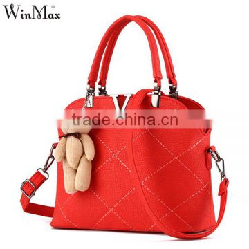 Female sling large tote bag portable casual PU leather handbags for women                        
                                                                                Supplier's Choice
