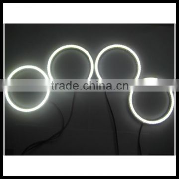 quality car lamp 2x131mm 2x146mm 66 smd led angel eyes headlight ring fog light for bmw e46 non xenon projector