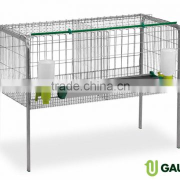 Cage for fattening chickens 2 compartments