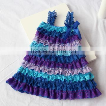 Korean fashion girl style dresses different colors baby 1 year old party flowers girl dress pattern party