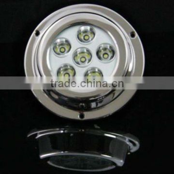 Surface Mount Marine underwater boat LED Light 6*3 W in RGB