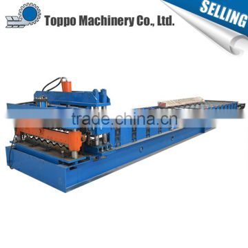 Heibei new design roof metal glazed tile roll forming machine
