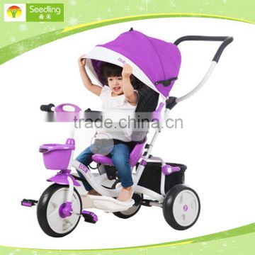Cheap baby tricycle price, ride on toys stroller baby pram tricycle for kids