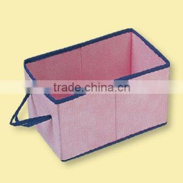 Non-woven storage box with hanger