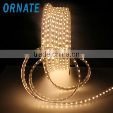 Factory sales directly Hight voltage AC220V 60LEDs/m smd 3528 rgb led strip with CE&RoHS approved