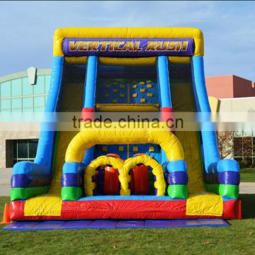 Hola inflatable slide with climbing wall for sale