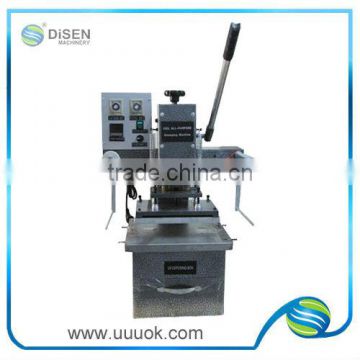 Hot stamping machine for paper