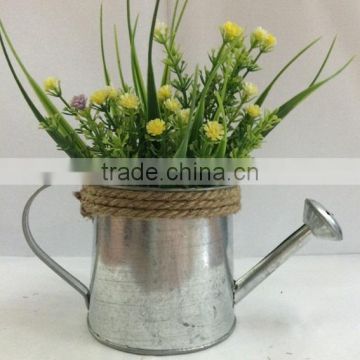Cheap small metal cute watering can planter