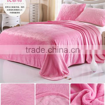 High Quality 3d Printing On Fabric Coral Fleece Blanket/Sheet