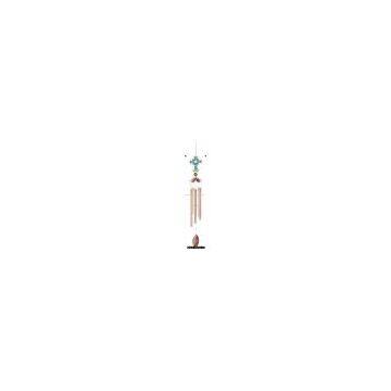 cross metal wind chime