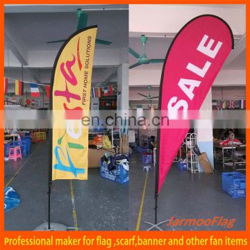 feather beach flag with iron spike for sale