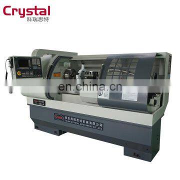 CJK6180B China Big Automatic CNC Lathe Machine with manual tailstock and servo motor