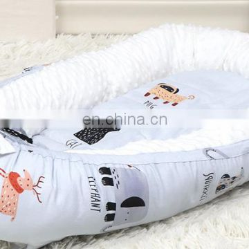 Stock Fashionable Handmade Knot Baby Nest Pillow Newborn Crib Bumper