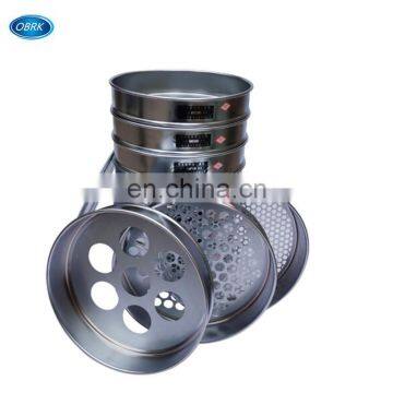 Chrome Plated Stamping Circular Hole Soil Sample Sieve