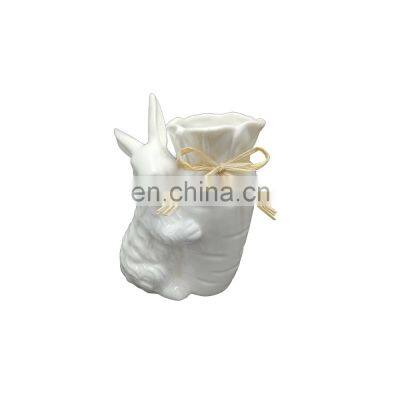 easter 3d rabbit bunny animal ceramic vase