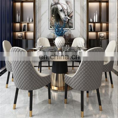 New Arrival marble dining table and chair combination Modern dining room sets