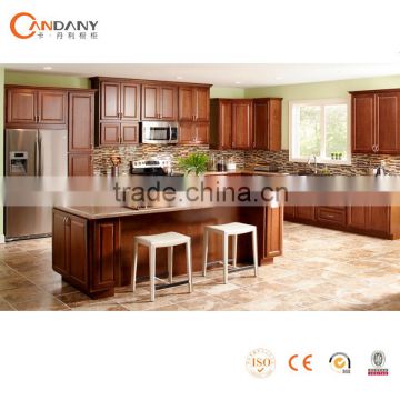 American Style Maple Wood Glazed Kitchen Cabinet CANDANY