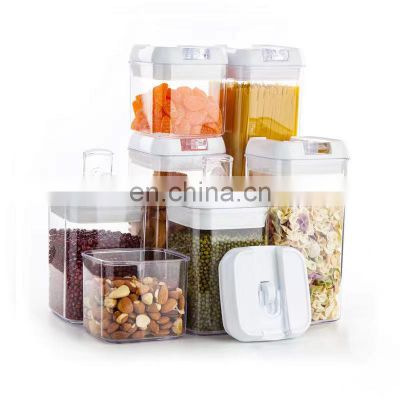 Airtight Food Storage Containers with Lids 7 Plastic Kitchen Canisters for Pantry Organization and Storage Container Dispenser