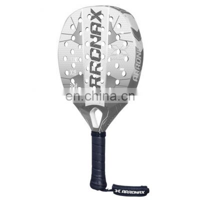 Arronax high quality professional portable carbon fiber padel tennis paddle racket for sale