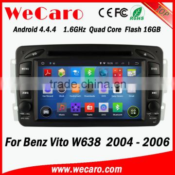 Wecaro WC-MB7507 Android 4.4.4 car dvd player 2 din car multimedia player for Benz Vito w638 2004 2005 2006 BT gps 3g TV