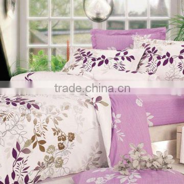 100% cotton flower jacquard brown hotel comforter bed sheet set