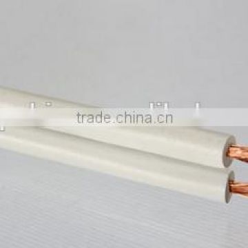 0.51mm2 13*0.2mm 2core bare copper wire flat electric power cable 100mts/roll PE packing