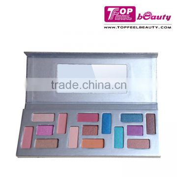15 Color oem eyeshadow makeup set with craft box compact