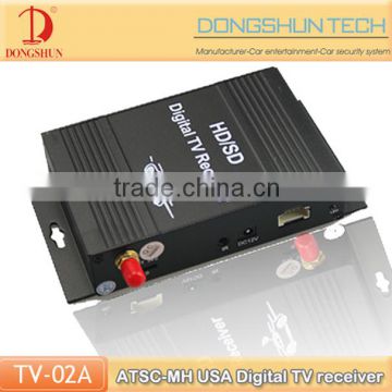 Hot sell ATSC-MH car mobile digital tv receiver box with 1audio output