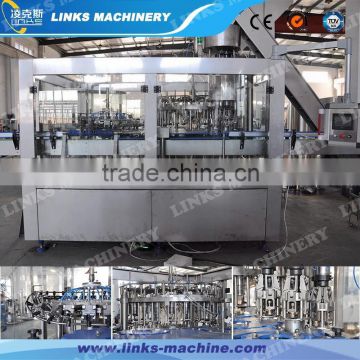Automatic glass bottle wine/vodka filling capping machine/plant