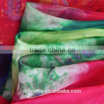Chiffon Flower,colorful flower for dress flower design printed chiffon fabric