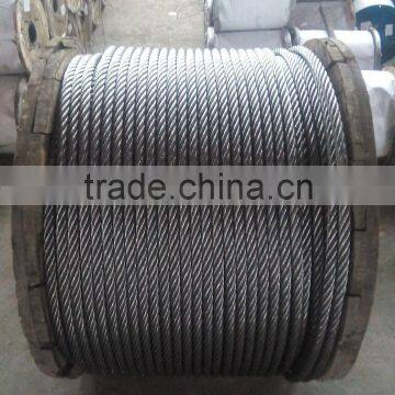 Steel wire rope for crane and hoists6*37