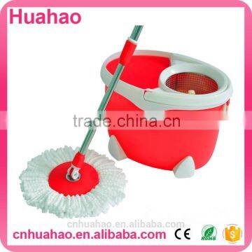 2015 most popular 2 device hand spin mop with color box