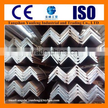 Chinese professional supplier angle steel for sale/ hot rolling equal angle steel