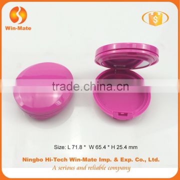 high quality round shimmer free sample pink blush case