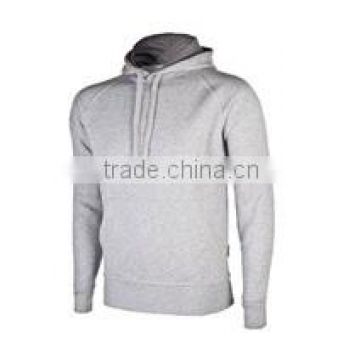 Polyester / Cotton Custom made Pullover Heather Grey Hoody