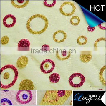 Polyester Tulle Bronzing Fabric for Decoration and Dress DSN 262