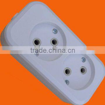 European style 2 pin power socket (E8002)