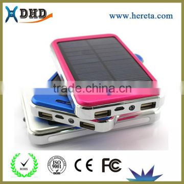 High Capacity Portable Energy 10000 mah solar power bank for iPhones