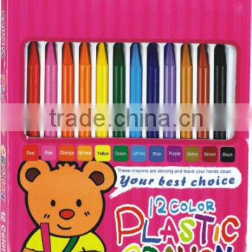 12 ct plastic crayon