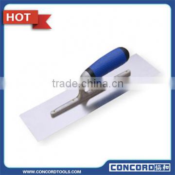 guangzhou concord 14"*4" Stainless Steel blade Plastering Trowel , Rubber Handle Trowel construction tools