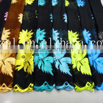 African muslim scarf for women/embroidered silk scarf/embroidered silk scarf(TJ0176)