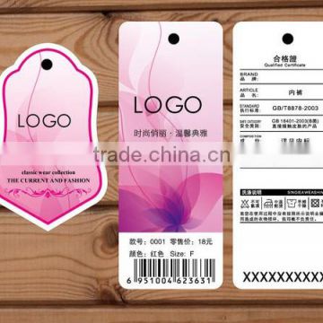 Custom paper Matte Hang Tags with your company logo on it