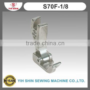 Industrial Sewing Machine Parts Sewing Accessories Binder Feet (Hinged) Single Needle S70F-1/8 Presser Feet