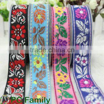 Flower jacquard ribbon