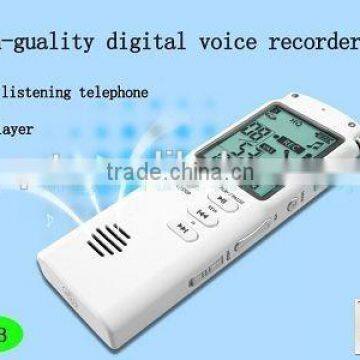 8GB T60 New Fashionable Professional stereo Dictaphone Digital Voice Audio Telephone Recorder with MP3 Player LCD Display