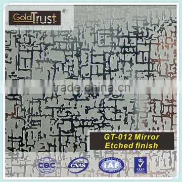 etching finish decorative stainless steel sheets
