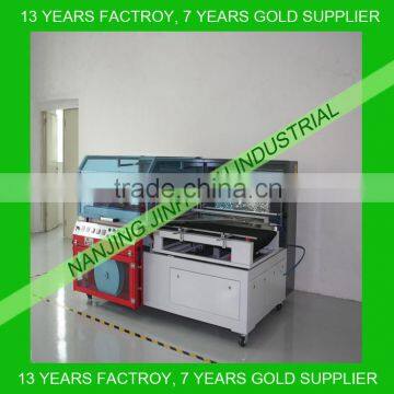 Automatic L-bar shrink wrap machine