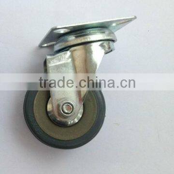 w09-50 flat plate moblie grey glue roller medical casters medical wheels rubber caster