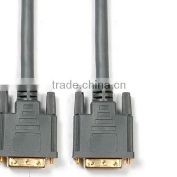 5M DVI-D to DVI-D Digital Male Dual Link Cable Lead (24+1) Gold Pin Thumbscrew
